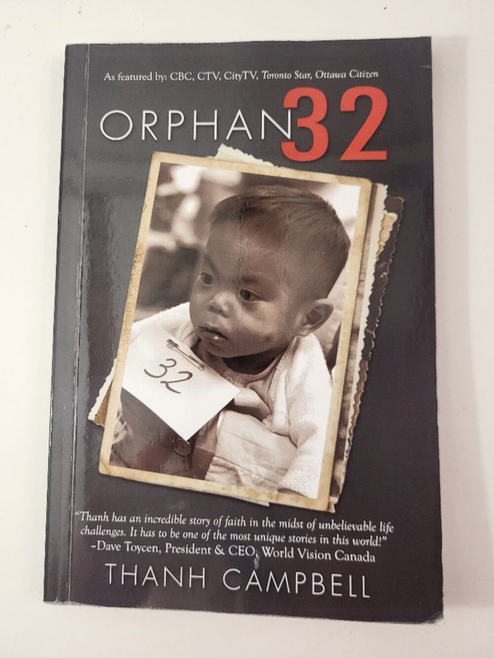 Orphan 32 by Thanh Campbell Signed Inscribed Biography Vietnam War Operation